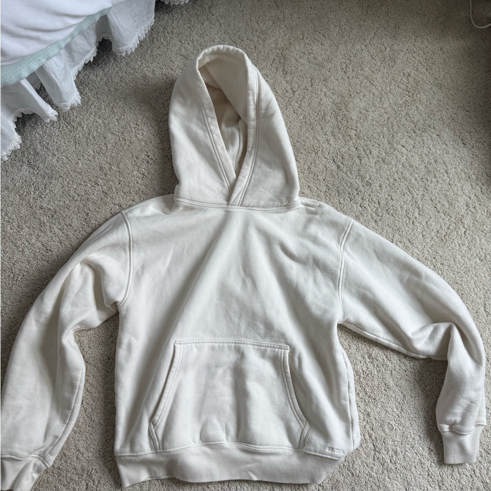 Aritzia Off-White Sweatfleece Hoodie